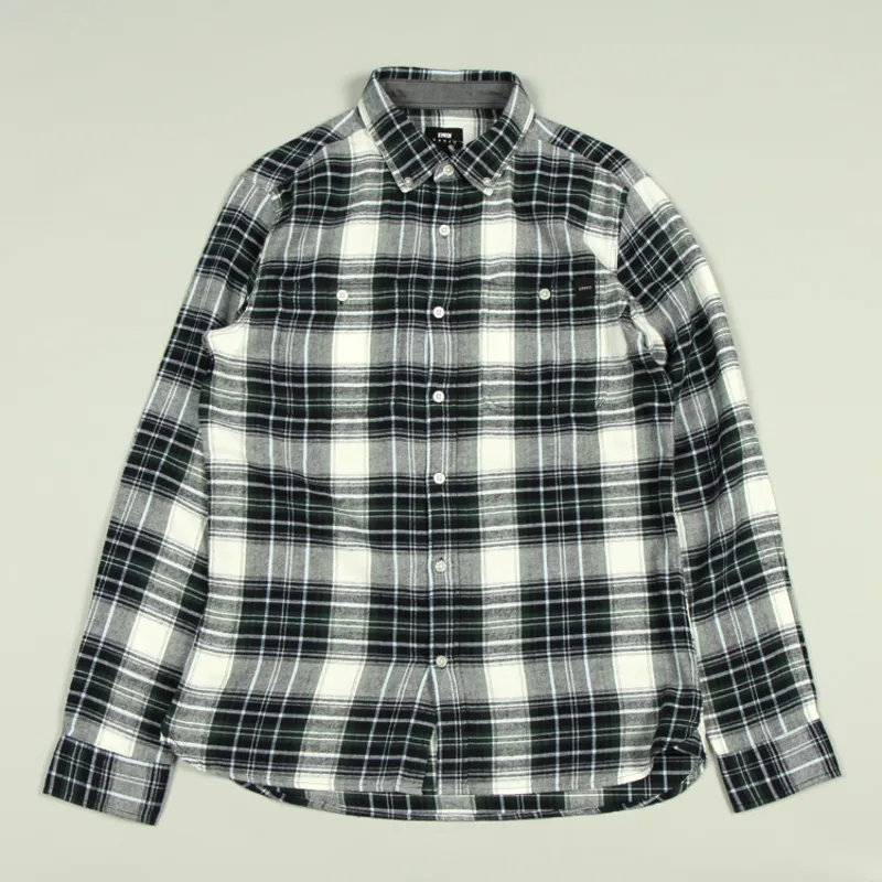 Edwin Tripple 10 Check Shirt - Sycamore Garment Washed
